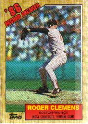 1987 Topps Baseball Cards      001      Roger Clemens RB